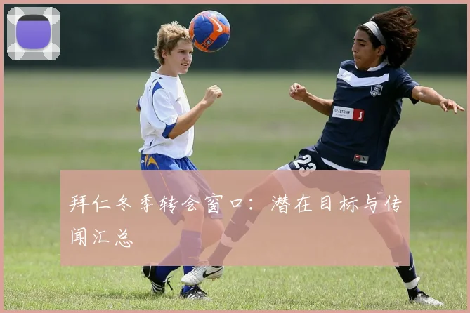 拜仁冬季转会窗口:潜在目标与传闻汇总